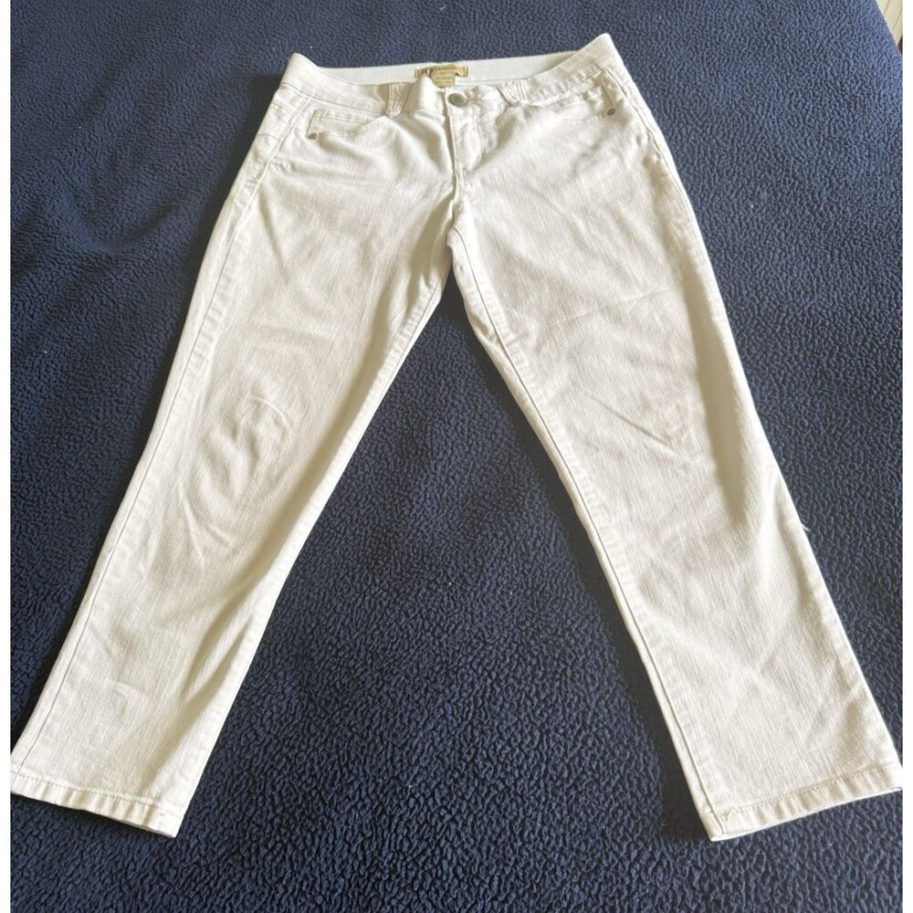 Democracy "Ab" solution Women’s Jean Size 10 Off white Ankle Skimmer slimming